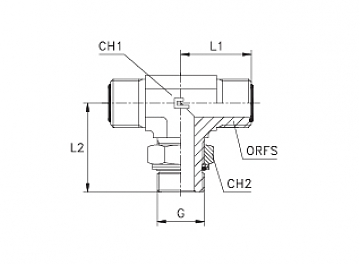 TN515-ORFS 1"-R 1/2"
