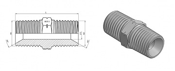Male NPT 1/8"x1/8"