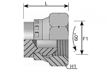 Заглушка с гайкой DKM M20x1,5