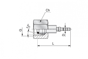 Фитинг М8х1,0/0 DKOLL DN4
