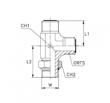 TN516-ORFS 1"-7/8"-14UNF