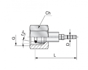 Фитинг М10х1,0/0 DKOLL DN4