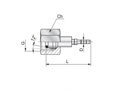 Фитинг М14х1,5/0 DKOL DN2