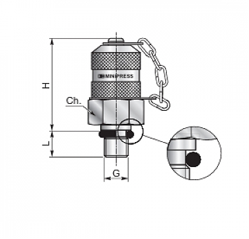 Точка измерения давления M8x1.0-M16x2.0