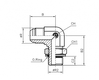TN514-JIC 1/2"-R3/8"