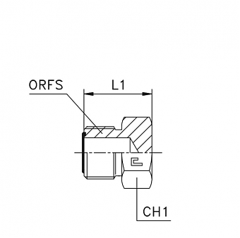 Заглушка ORFS 13/16"