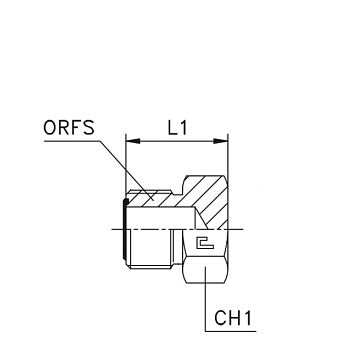 Заглушка ORFS 13/16"